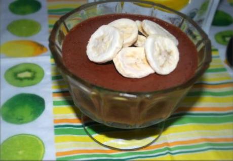 Mousse au chocolat facile avec banane séchée mousse au chocola et banane séchée3