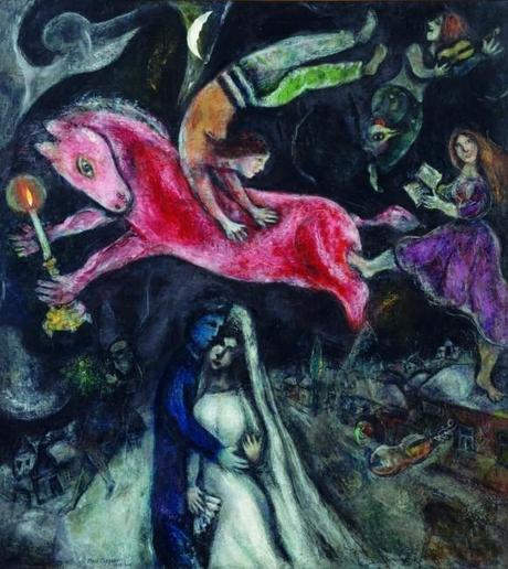 Chagall entre guerre et paix, au Musée du Luxembourg (Paris 6) CHA-cheval_rouge-911x1024