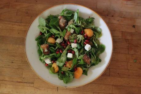 salade mache melon chèvre Salade de mâche estivale