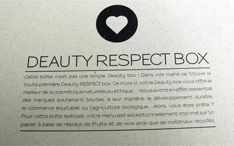 Beauté – Deauty Box de juillet – RESPECT BOX deauty-july-01