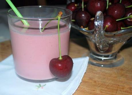 Smoothie cerise banane smoothie cerise banane8