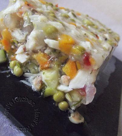 Terrine de poisson et petits légumes en gelée terrine poisson legumes (4)