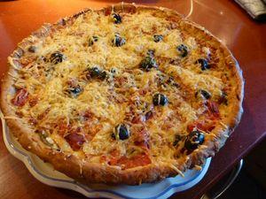 Ma tarte à la tomate, must de l'été Pizza 009