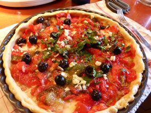 Ma tarte à la tomate, must de l'été Pizza 004