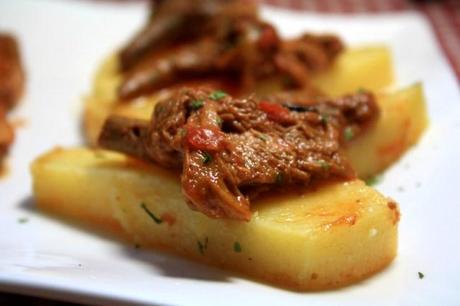 Roti de porc & sa sauce girolle sur lit de polenta IMG_8430