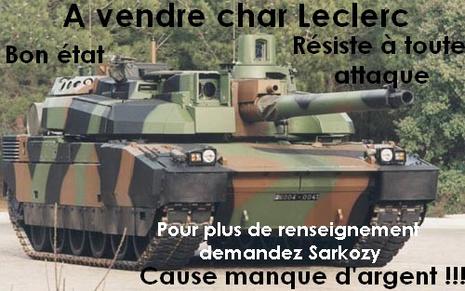 EXCLUSIF La France veut vendre le tiers de ses chars Leclerc !!! UrPix.fr