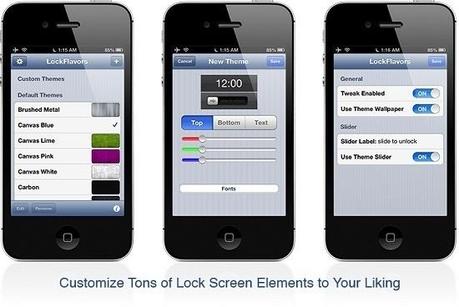 LockFlavors pour personnaliser le Lockscreen de votre iPhone...