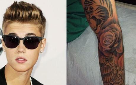 PHOTO Le nouveau tatouage de justin Bieber