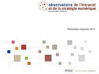 Observatoire de l'intranet et de la stratégie numérique - Résultats de l'étude 2013 - par ARCTUS