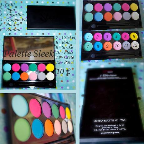 Zoom sur mes palettes Sleek Makeup Sleek Ultra Mattes V1