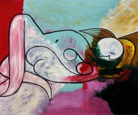 Femme couchée à la mèche blonde © succession Picasso 2013