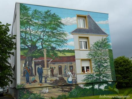RÉMELANGE(57)-Peinture Murale-La vie d'un Village
