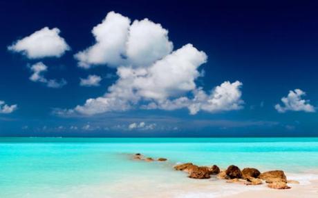 Blue Sea Landscape iPhone Panoramic Wallpaper