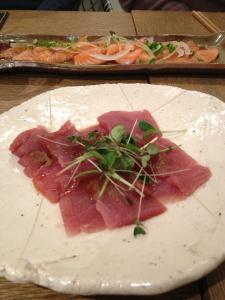 Les sashimis de thon
