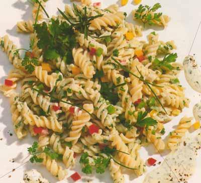 Salade de torti aux herbes folles Salade de pâtes