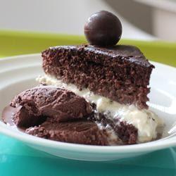 Sombre gâteau au chocolat
