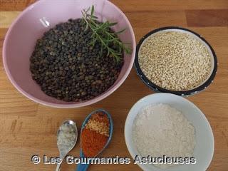 Galettes végétariennes lentilles-quinoa