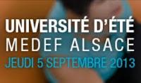 Alsace, Avenir, Audace seront au programme de la 1ère Université du Medef Alsace à Strasbourg !