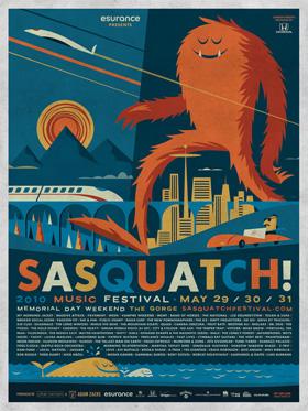 Posterize #6 : Festivals 1/2 Sasquatch poster 2010 par Invisible Creature