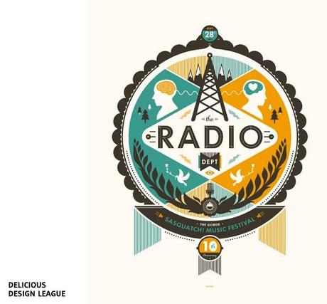 Posterize #6 : Festivals 1/2 The Radio Dept. par Delicious Design League