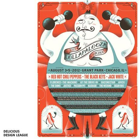 Posterize #6 : Festivals 1/2 Lollapalooza par Delicious Design League