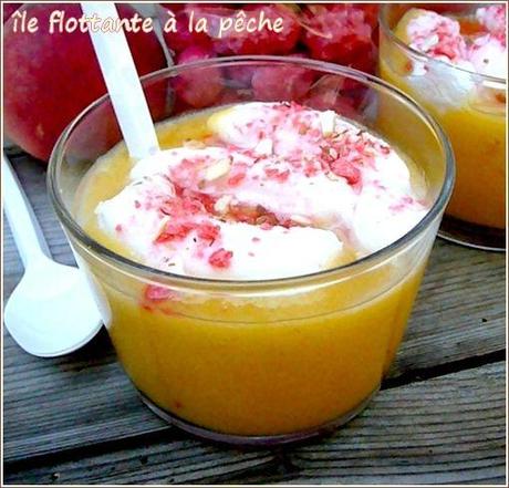 île flottante à la pêche ile flottane a la pêche3