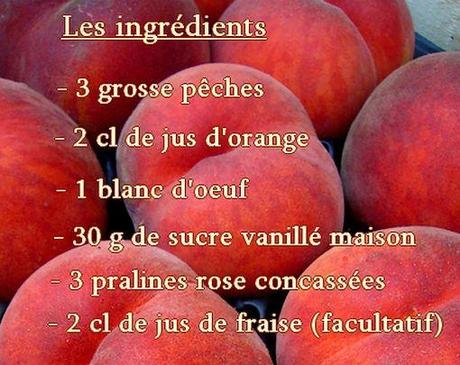 île flottante à la pêche les ingrédients des iles flottantes a la pêche