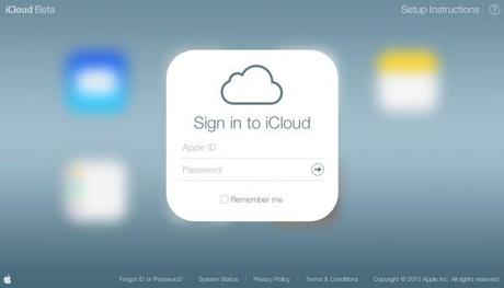 Le portail iCloud.com passe au tout iOS7 Google ChromeScreenSnapz001