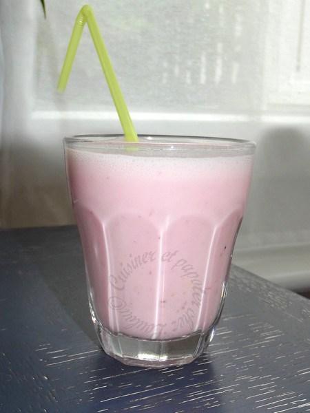 Lait fermenté (lben) à la fraise DSCF6372