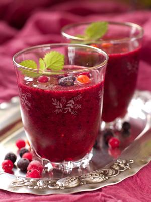 Smoothie aux baies rouges Smoothie aux baies
