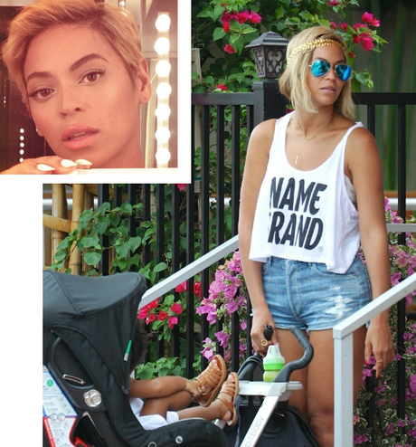 Coupe garconne Beyonce carre plongeant