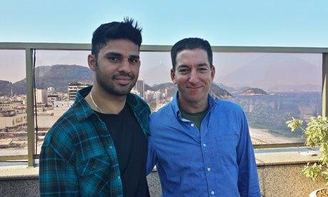 AFFAIRE SNOWDEN. Angleterre: le mari d’un journaliste lié à Snowden interpellé à Londres David Miranda et Glenn Greenwald