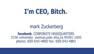 facebook zuckerberg business card Facebook ignore une faille de sécurité : il poste directement sur la page de Zuckerberg...