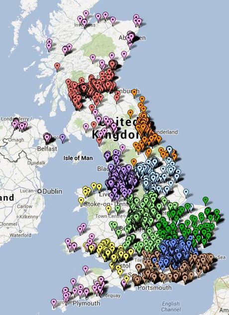 map Carte Art Everywhere © The Art Fund