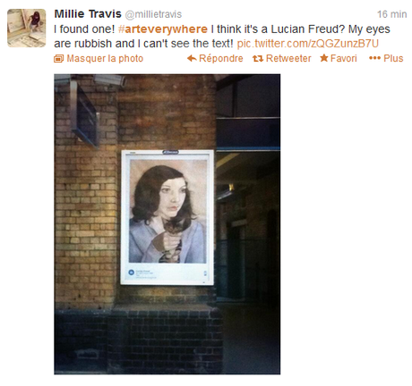 tweet_arteverywhere Quand l’art remplace la publicité
