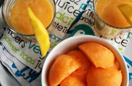 Smoothie melon, nectarine et pomme Smoothie melon, nectarine et pomme