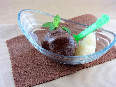 Sorbet chocolat mentholé Sorbet chocolat mentholé