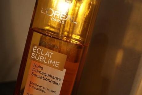 L’Oréal – Eclat Sublime : La minute démaquille-toi à l’huile L'Oreal Eclat Sublime
