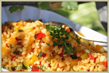 Poêlée de blé aux légumes d'été Legumes 0763
