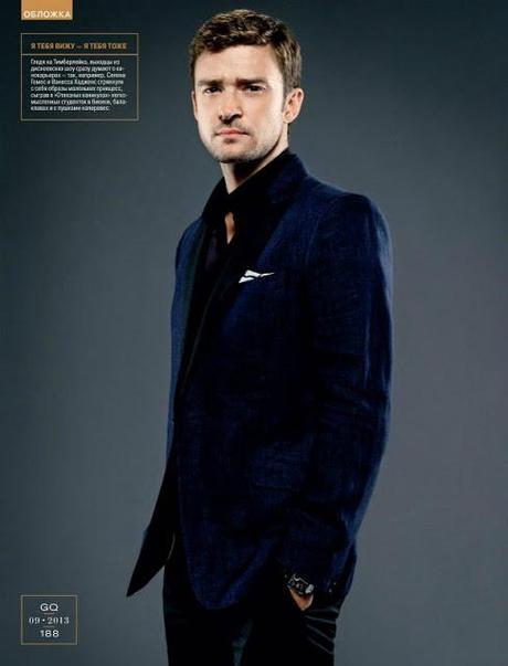 Justin Timberlake à la une du magazine GQ