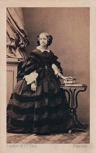 La ballerine Maria Taglioni vers 1865