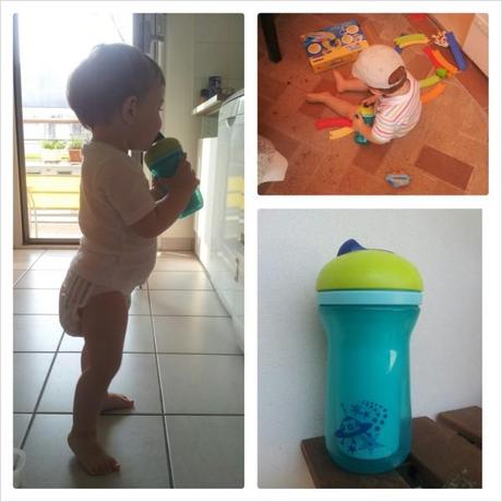 Mouette et sa tasse d’apprentissage Active Straw de Tommee Tippee PhotoGrid_1374244709622