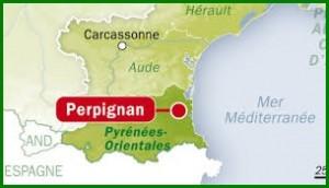 Trois courts de padel sur Perpignan Carte