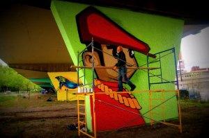 Graffiteur Sino muraliste graffiti mural street art urbain Graffiteur Sino muraliste graffiti mural street art urbain