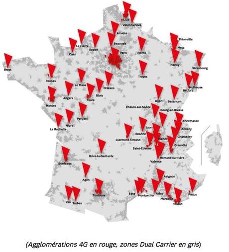 SFR : 4G dévoilée & forfait Red 3Go à 11,99€ pendant 6 mois SFR 4G couverture france