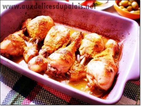 Poulet au four à la moutarde (Recette facile) pilons de poulet à la moutarde facile
