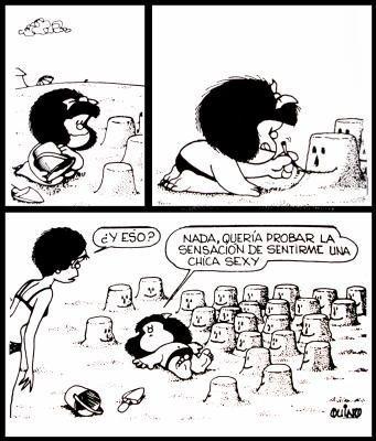 Elle maligne la petite Mafalda !
