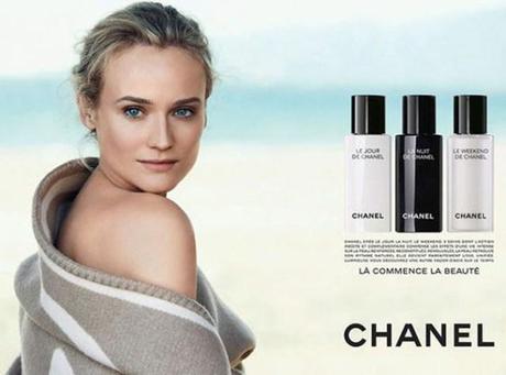 Diane Kruger, égérie de la nouvelle gamme de soins Chanel