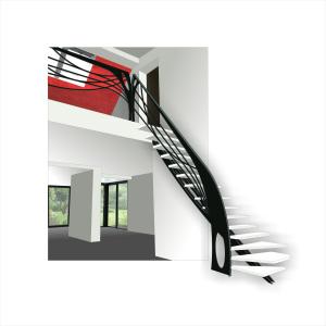 Etude du studio La Stylique pour un escalier Art Nouveau