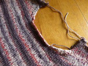 Cardigan pour femme en laine imprimée chinée (taille 42) P1110350